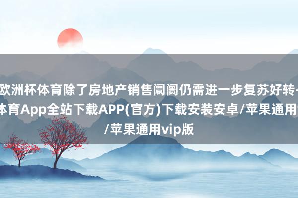 欧洲杯体育除了房地产销售阛阓仍需进一步复苏好转-世博体育App全站下载APP(官方)下载安装安卓/苹果通用vip版