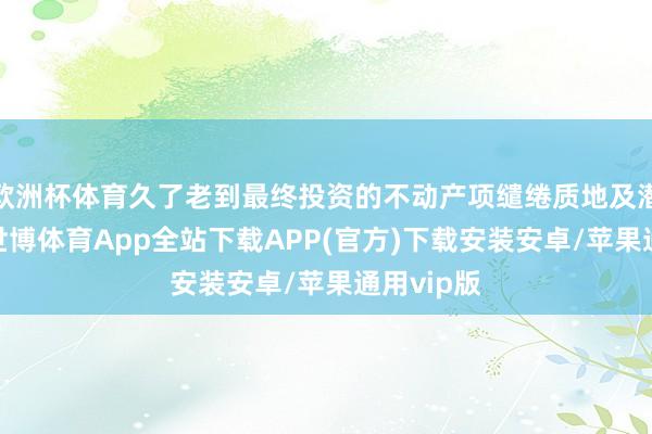 欧洲杯体育久了老到最终投资的不动产项缱绻质地及潜在风险-世博体育App全站下载APP(官方)下载安装安卓/苹果通用vip版